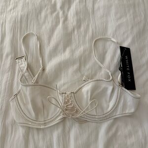 White Fox White Denim Top